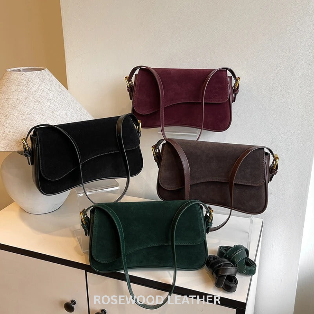 Maria Suede Shoulder Bag.