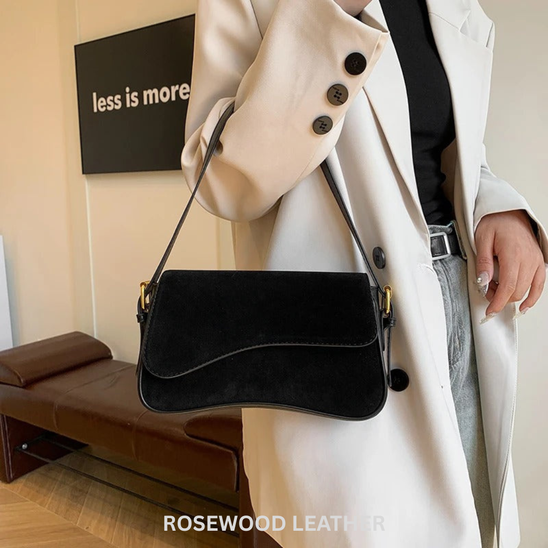 Maria Suede Shoulder Bag.