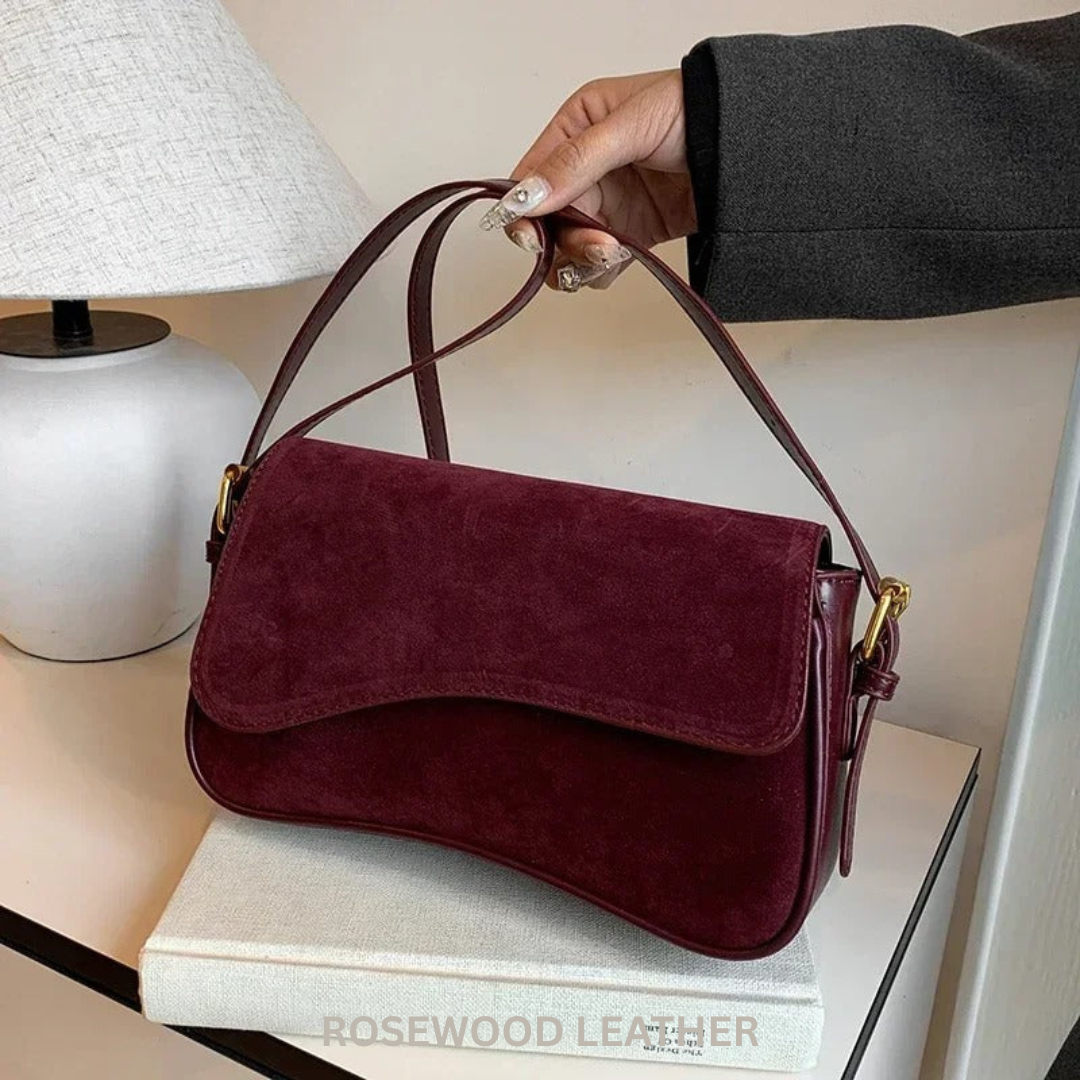 Maria Suede Shoulder Bag.