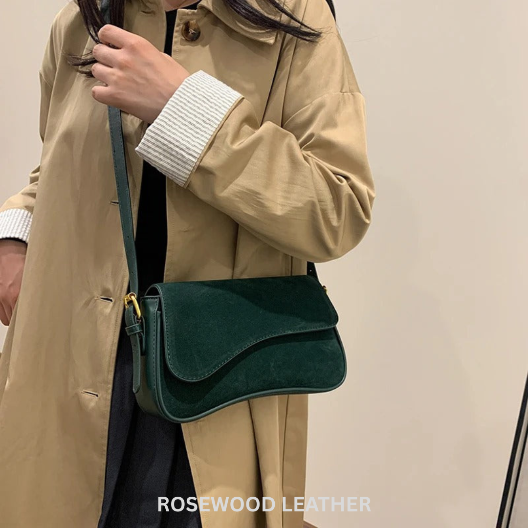 Maria Suede Shoulder Bag.