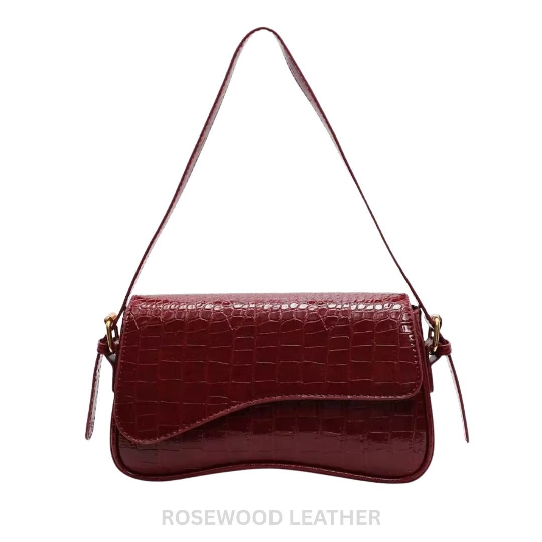 Maria Croc Shoulder Bag.